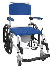 Rolling shower chair